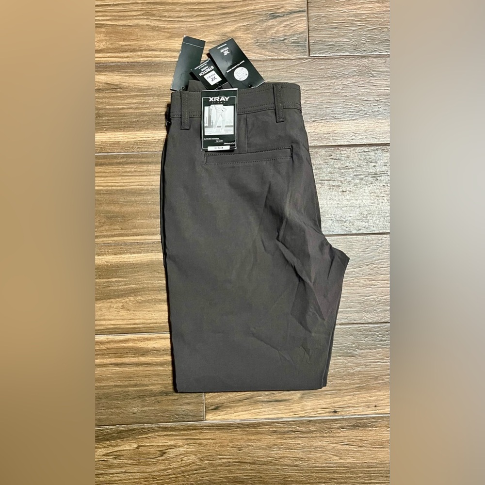 NWT Men's X-RAY Charcoal Hi-Flex Stretch Fabric Pants Size 34 x 29.5 - Picture 3 of 9